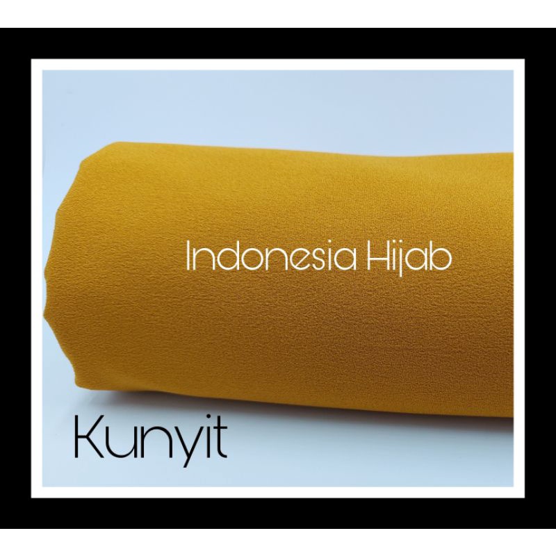 PASHMINA Diamond Premium 170 X 75 cm Jahit Tepi BUKAN DI NECI-Kunyit