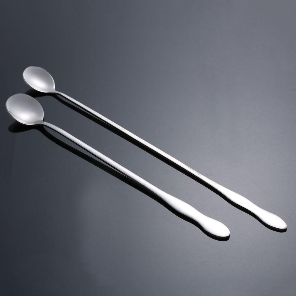 Solighter 1pc Bar Cocktail Spoon Stirrer Anggur Rumah Gagang Panjang