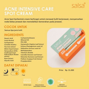 ⭐BAGUS⭐ SALSA Ance Intensive Care Spot Cream 15gr | Acne Spot Gel | Obat Totol Jerawat