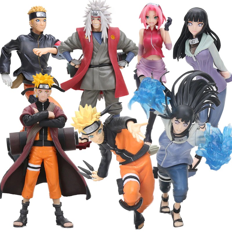 Boneka Lucu Naruto Shippuden anime-dibujos Uzumaki Naruto chicas Hyuuga Hinata Jiraiya Haruno