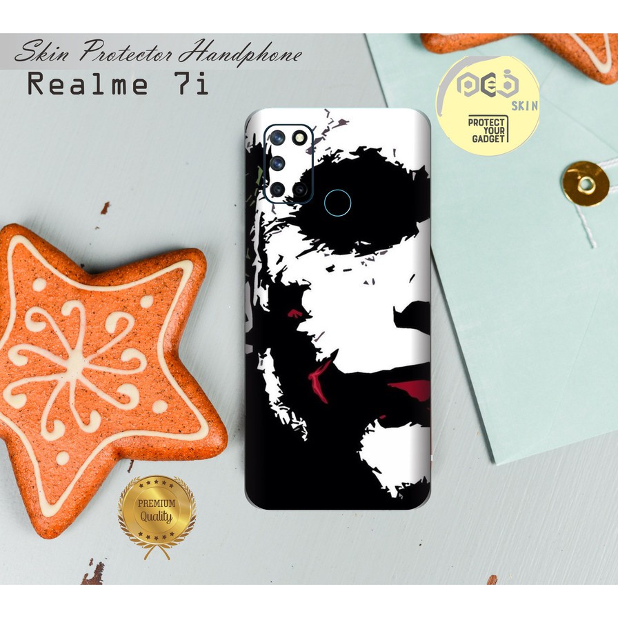 Garskin HP Realme 7i Motif Jker   - Free custom Motif