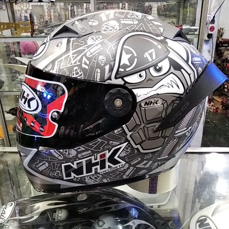 HELM PAKET GANTENG NHK TERMINATOR TT GP PRO KAREL ABRAHAM/FULL FACE