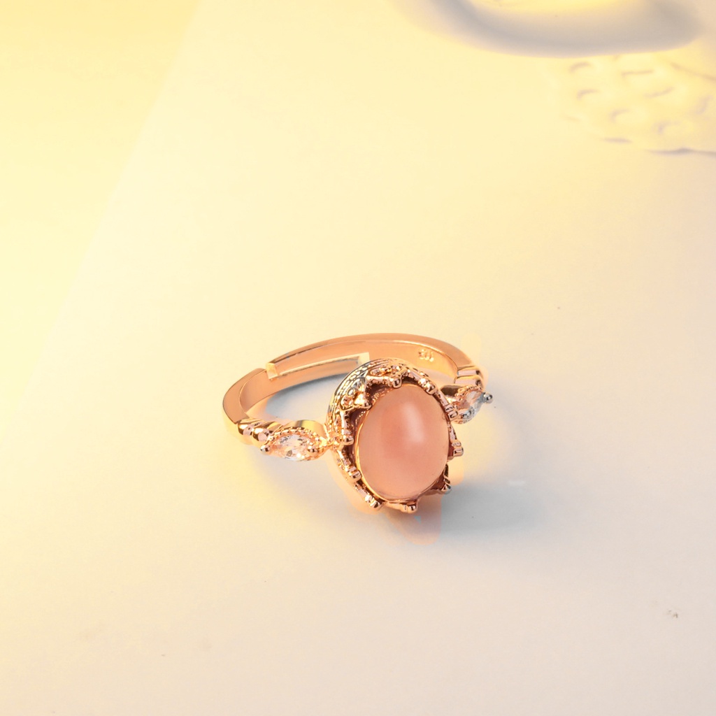 Cincin Sterling Silver 925 Dengan Batu Amethyst Warna Rose Gold Untuk Wanita Ccc45