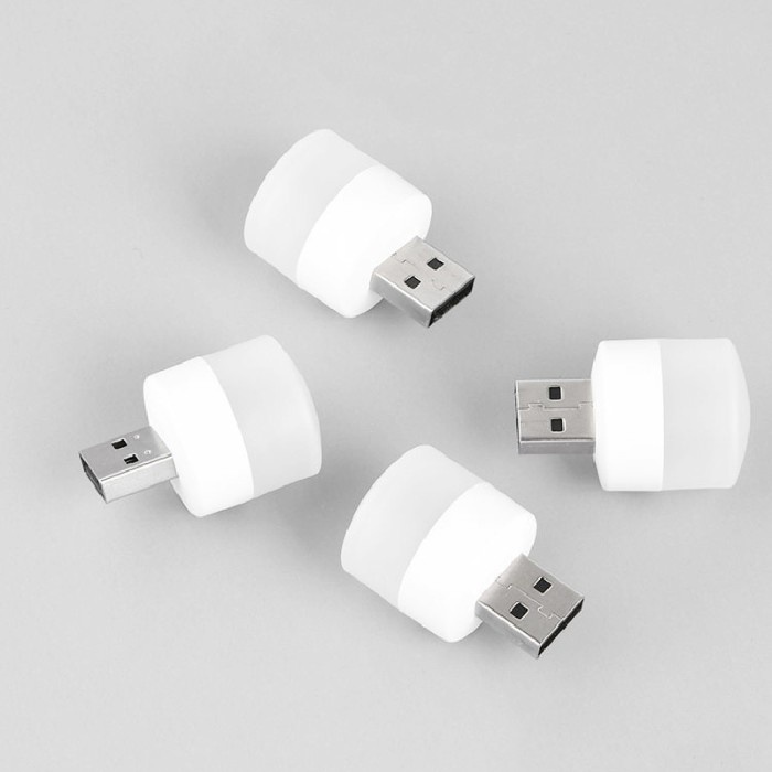 Lampu Penerangan Belajar Tidur Serbaguna Lampu LED Mini USB Portable Lampu Mini Hemat Baterai