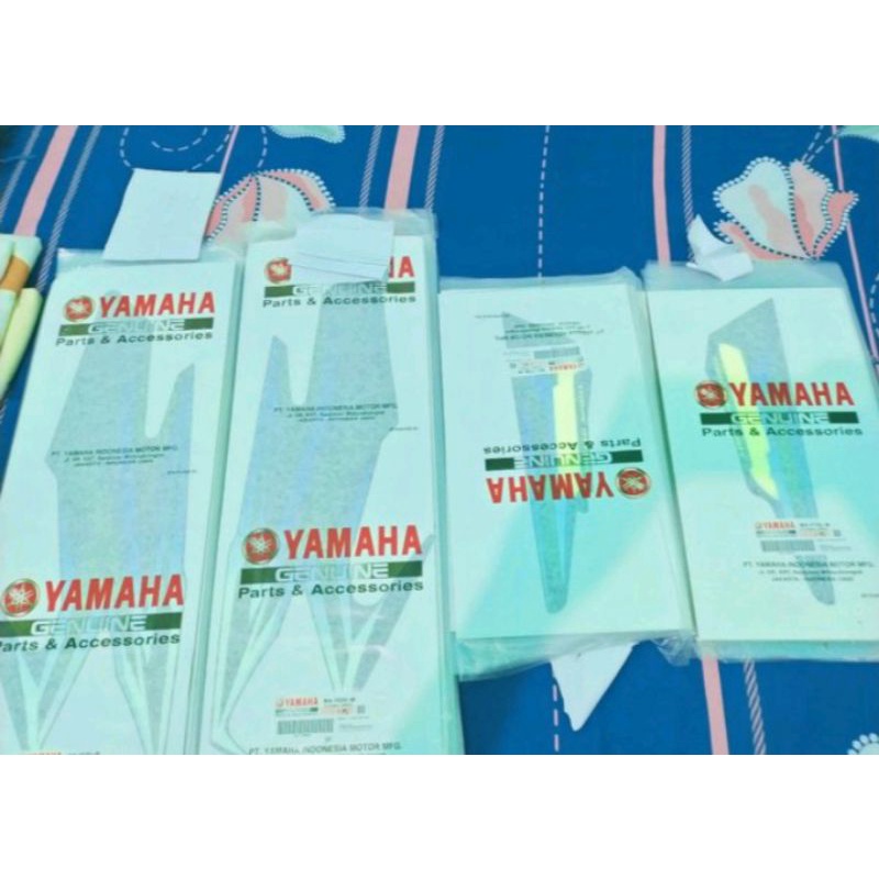 Striping stiker striping RX king 2005 biru  original Yamaha