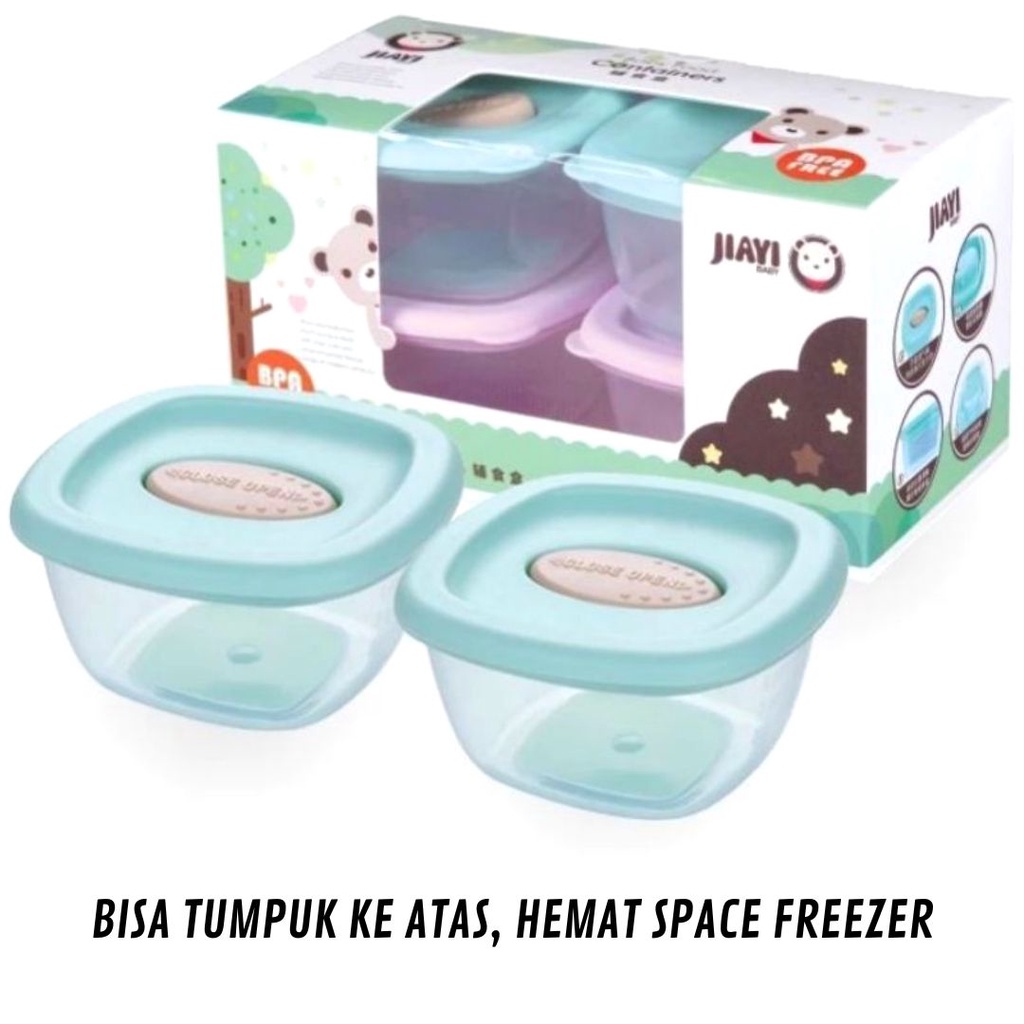 Wadah Penyimpanan MPASI | Tempat Makanan Bayi Beku | BABY FOOD CONTAINER | JIAYI | BABY SAFE