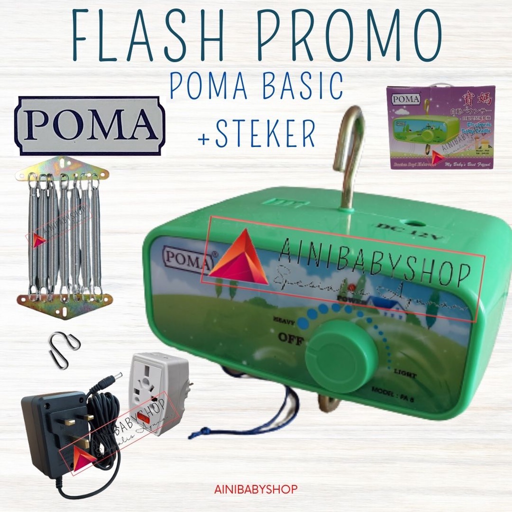 Mesin Poma Basic/Mesin ayunan Poma, Mesin Ayunan Listrik Otomatis Type Basic #ainibabyshop FLASH PROMO