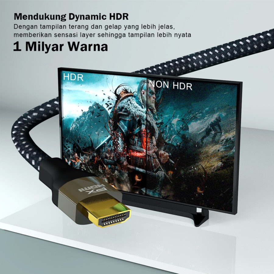 Kabel HDMI 2.1 High-Speed 8K HDR Smart HDMI Cable 1.8M PX HD2-1.8X