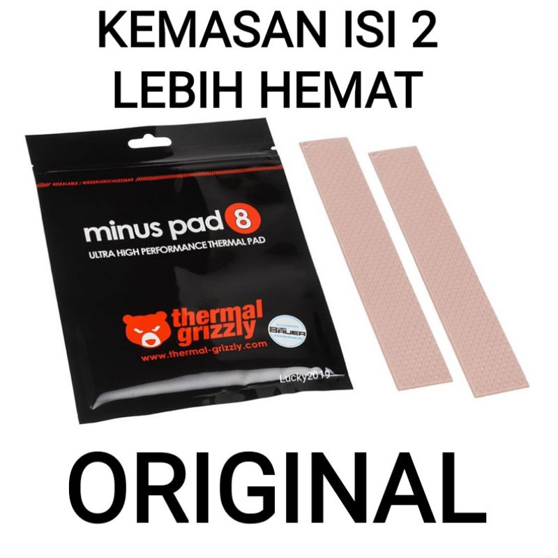 Thermal Pad Thermal Grizzly Minus Pad 8 [SATU PACK ISI 2 PCS] ORIGINAL