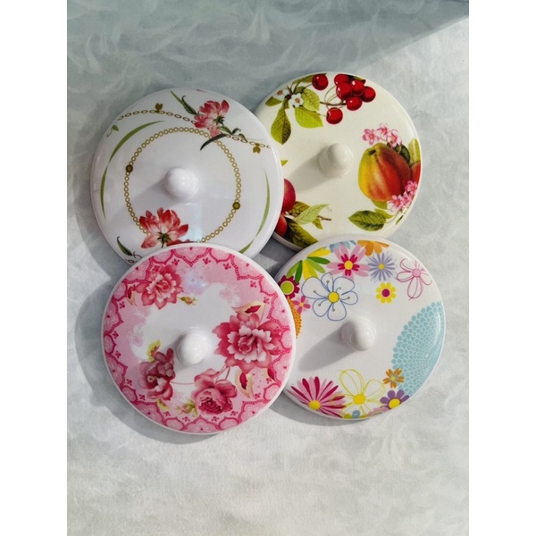 Motif Baru‼️ Tutup Gelas Melamin Maspion Motif ukuran Kecil 3,25” / 8 cm