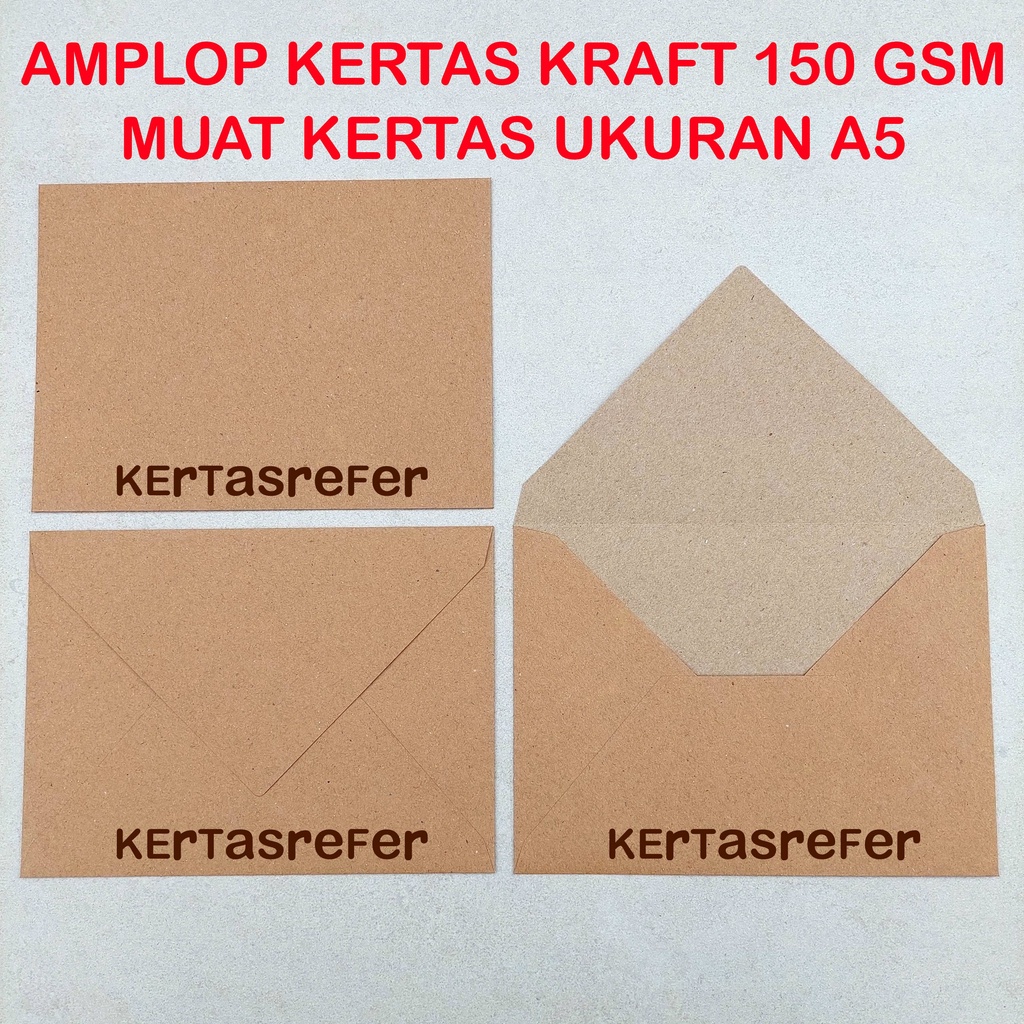 

AMPLOP A5 KRAFT 150 GSM