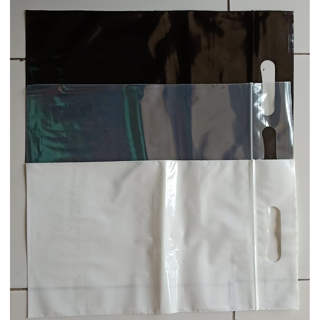 &lt;ecer&gt; Plastik Klip Pond Uk 25x35+7 tebal 0,5 Ziplock / plastik cetik baju / plastik klip