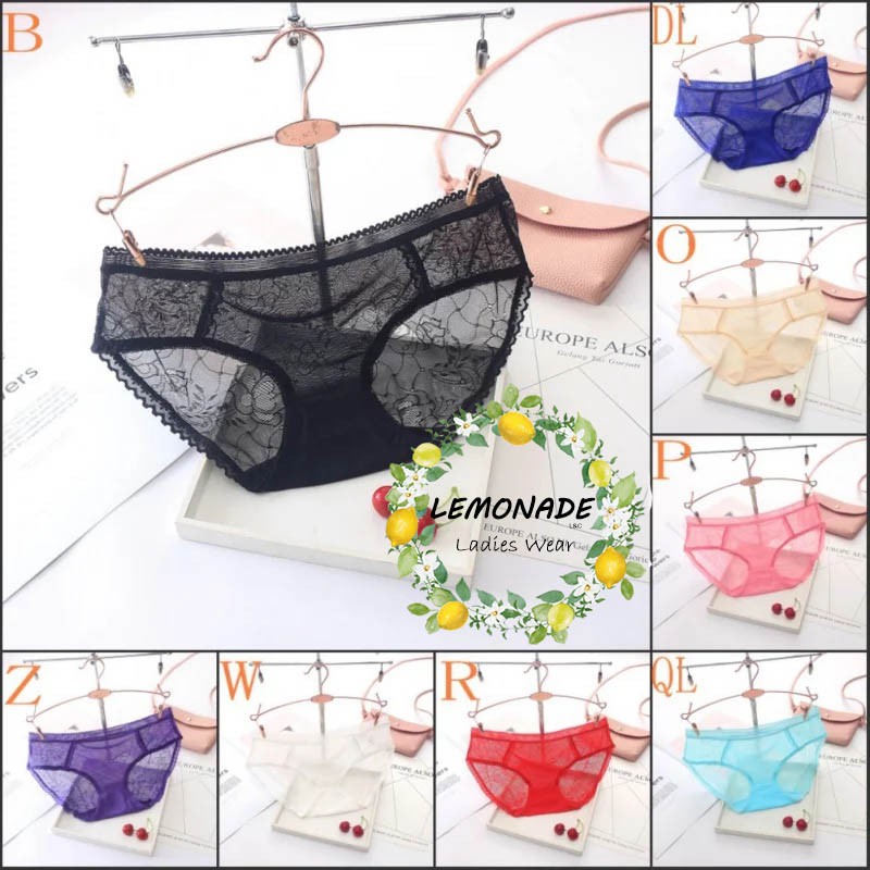 Celana dalam lace transparan tipis