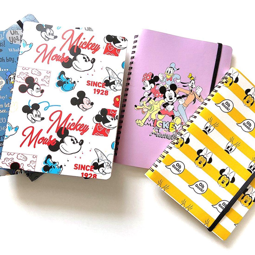 Mxbeauty Spiral Notebook Lucu Kartun Kosong Agenda Harian Twin-Wire Binding Jurnal Planner Coil Note Book