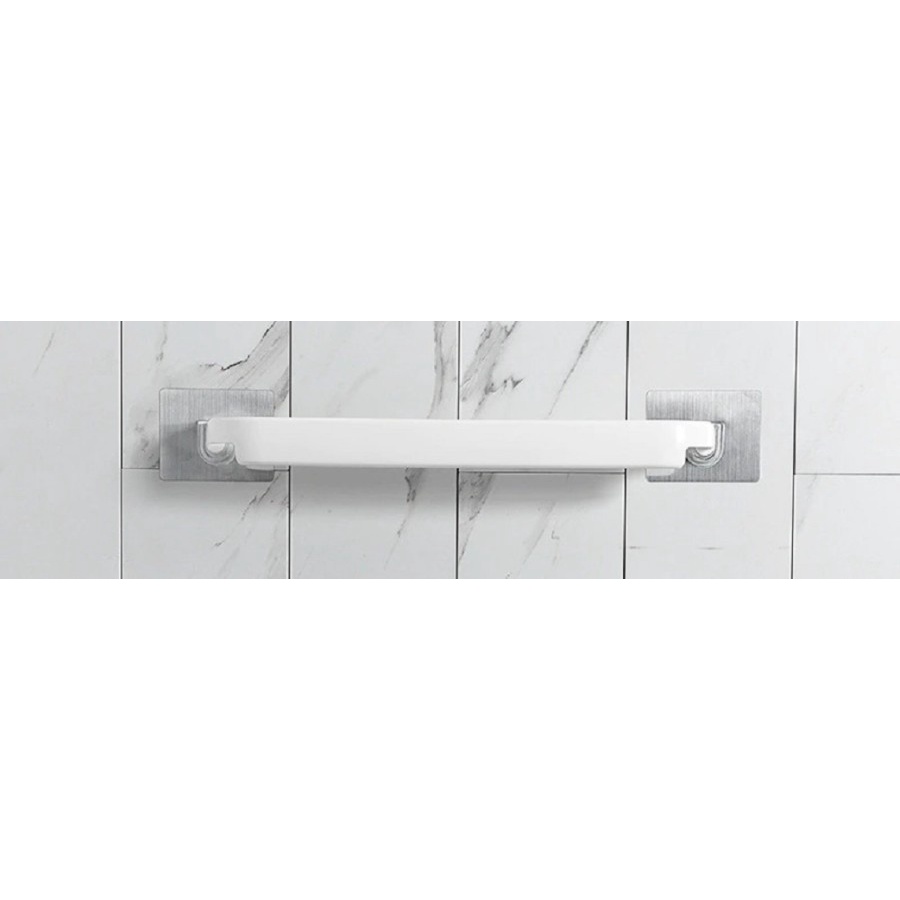 Rak Gantungan Handuk Kamar Mandi Bathroom Towel Holder Hook 43CM - E19 - White