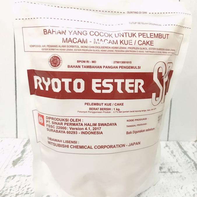 

Ryoto Ester SP 1kg/1 kg pelembut kue emulsifier pengembang kue BERMUTU Kode 149