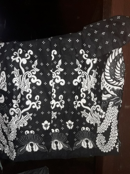 Couple Family Long Dress Batik Gurita Putih Copel Keluarga Gamis Sarimbit