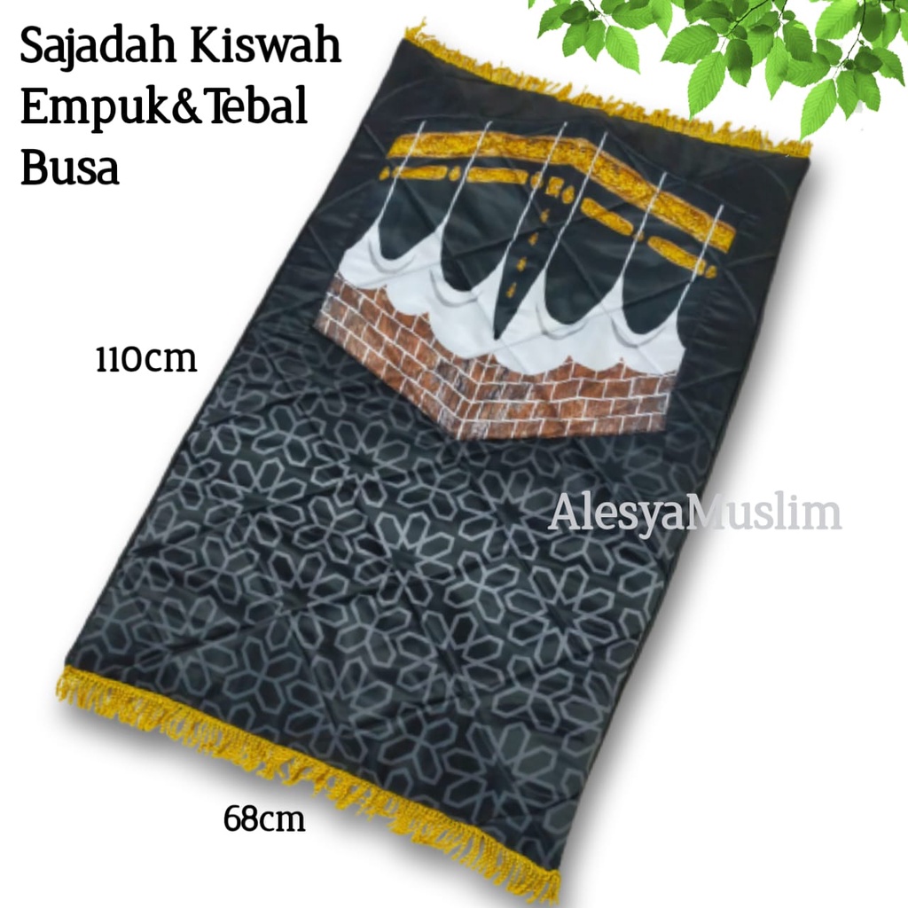 Sajadah Tebal Empuk Busa Motif Kiswah/Harga Grosir/Best Seller/Kameh.co