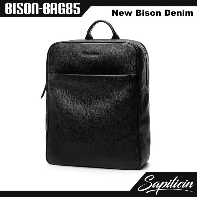 Tas Ransel Pria Kulit Original Bison Denim Backpack (BISON-BAG85)