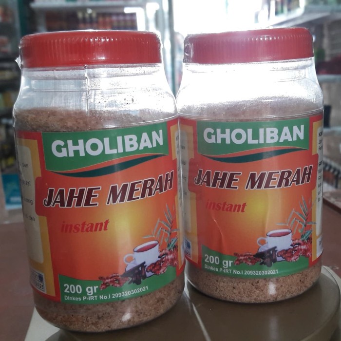 

tradisional-minuman- jahe merah instan /bubuk gholiban -minuman-tradisional.