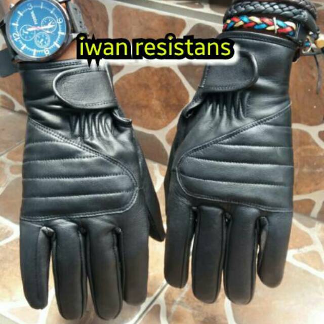 Sarung tangan kulit asli garut, sarung tangan motor