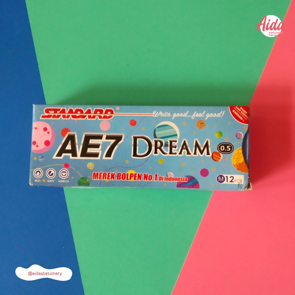 

Pulpen Standard AE7 Dream Black 0,5 mm Tinta Hitam