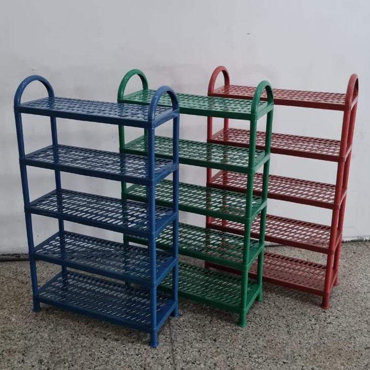 [CHN.17Jn21ˣ] Rak Sepatu Susun 5 Besar / Tempat Sandal / Rak Sepatu Kokoh Plastik