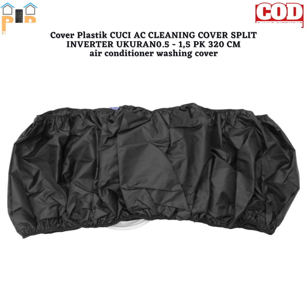 Plastik Cuci Ac Split Inverter Air Conditioning Cleaning Cover Ukuran 0.5 - 1,5 PK 320 CM