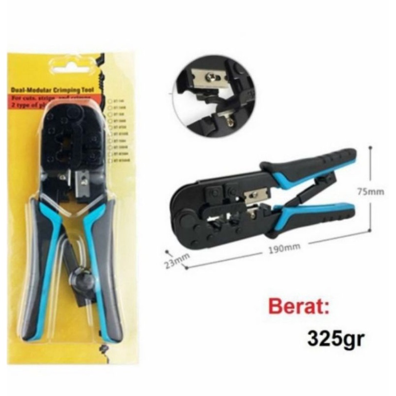 Crimping Tool 8P 6P RJ45 RJ11 RJ12 LAN Network Strippe Cuter HT-568R