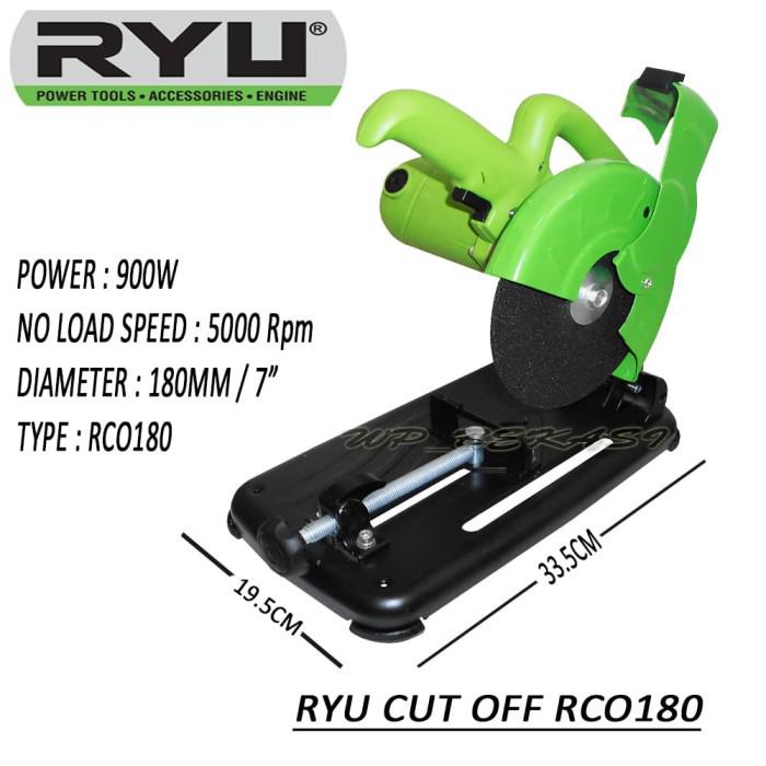 TEKIRO RYU CUTTING WHEEL CHOP SAW / MESIN POTONG BESI 7 INCH RCO180