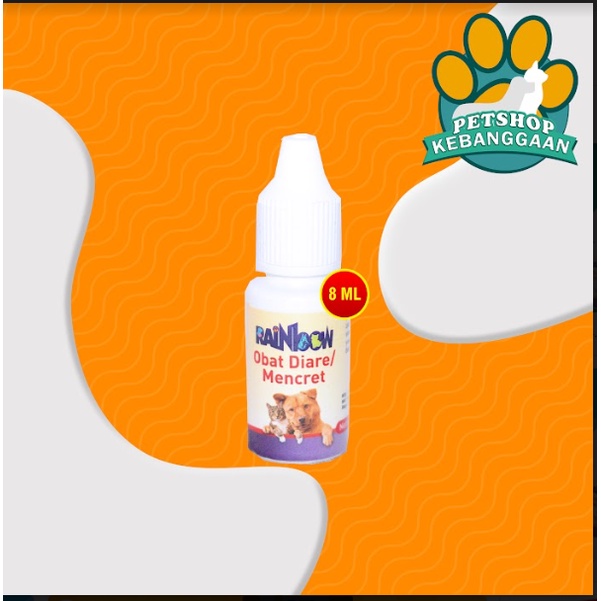 Obat Diare mencret Gangguan Pencernaan Kucing Anjing Rainbow 8 Ml