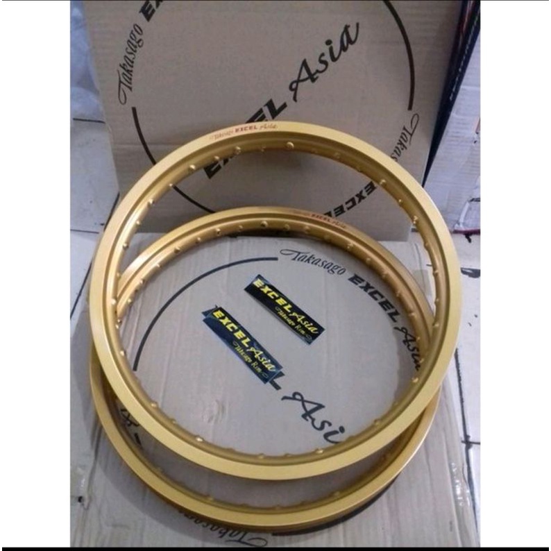 Velg Takasago Excel Asia 1 Set 140/160 ring 17 Hitam,Gold