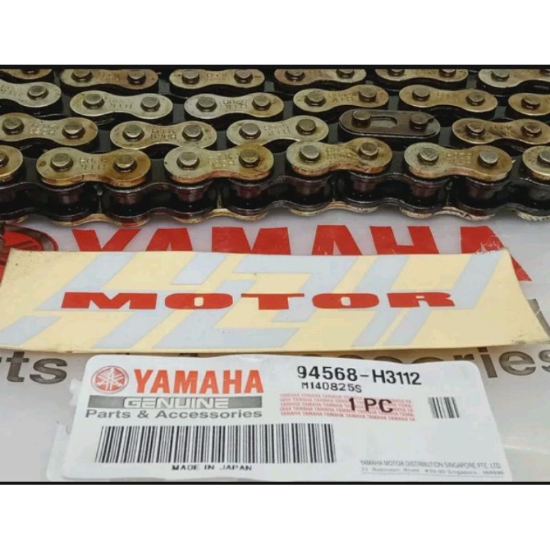 Rante rantai roda Yamaha R25 520h-120L Tanpa sambungan orisinil 40540-KYJ-902 Rantai oring All 520 4