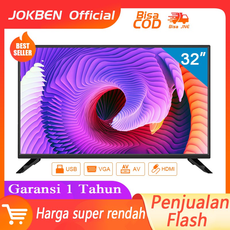 ┇﹉№JOKBEN TV 32 inch HD Ready LED Televisi (TCLG-J32B)