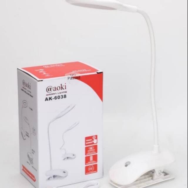 COD LAMPU MEJA BELAJAR TORCH DIMMER FLEKSIBEL AOKI AK 6038//LAMPU EMERGENCY AOKI AK-6038