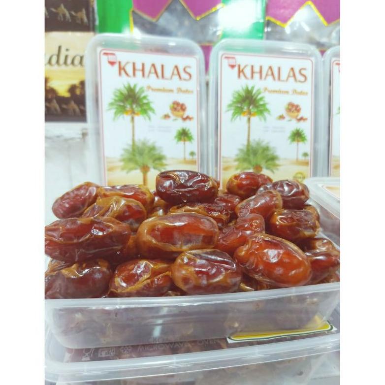 

Kurma KHALAS 500gr/kurma khalas premium/khalas al sa'ad(exp2022)