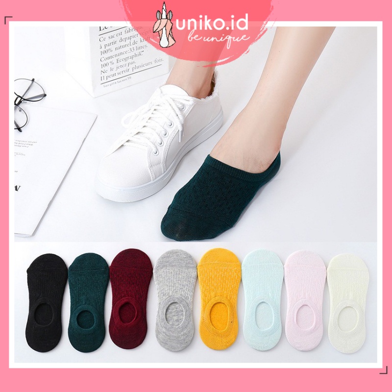 UNIKO.ID - KAOS KAKI HIDDEN DI BAWAH MATA KAKI PRIA WANITA ANKLE SOCK BASIC IMPORT MURAH