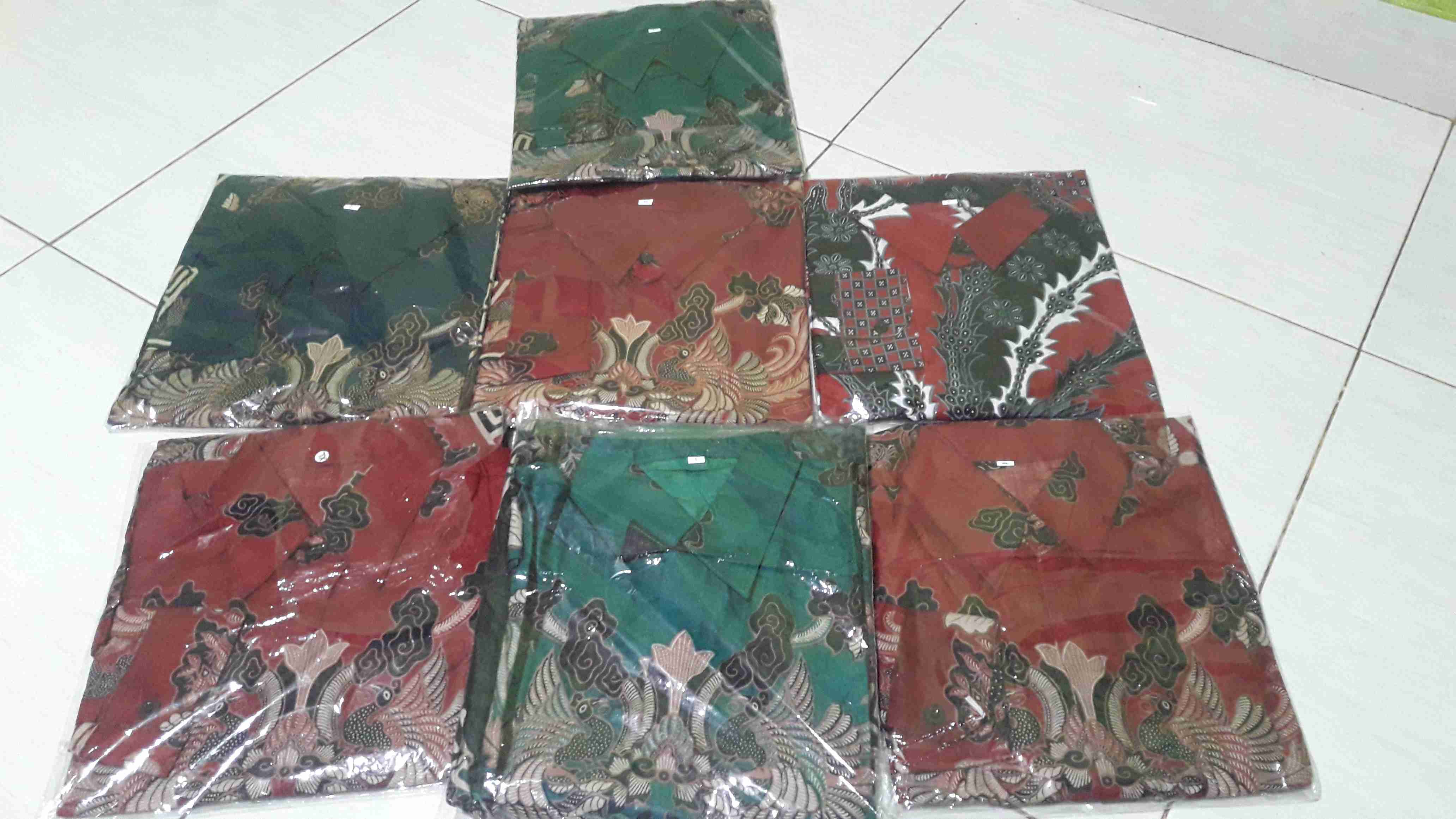 Bswart Batik Hrb026 Kenongo Hem Pendek Padi Pekalongan M L Xl Batik Pria Murah Modern Grosir