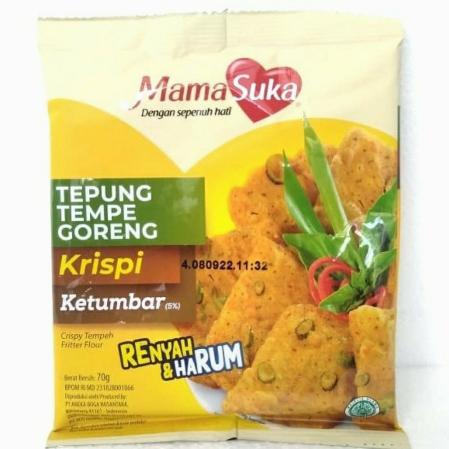 

MAMASUKA TEPUNG TEMPE GORENG KRISPI 70 GRAM