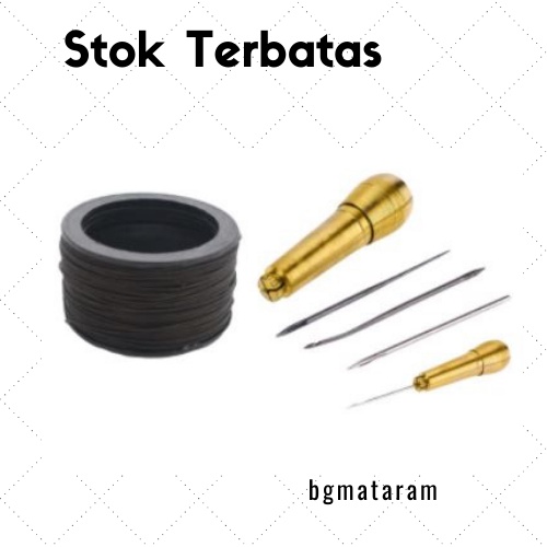 Alat Jahit Jarum Jahit Sepatu + Benang Sol Penjahit Sepatu _