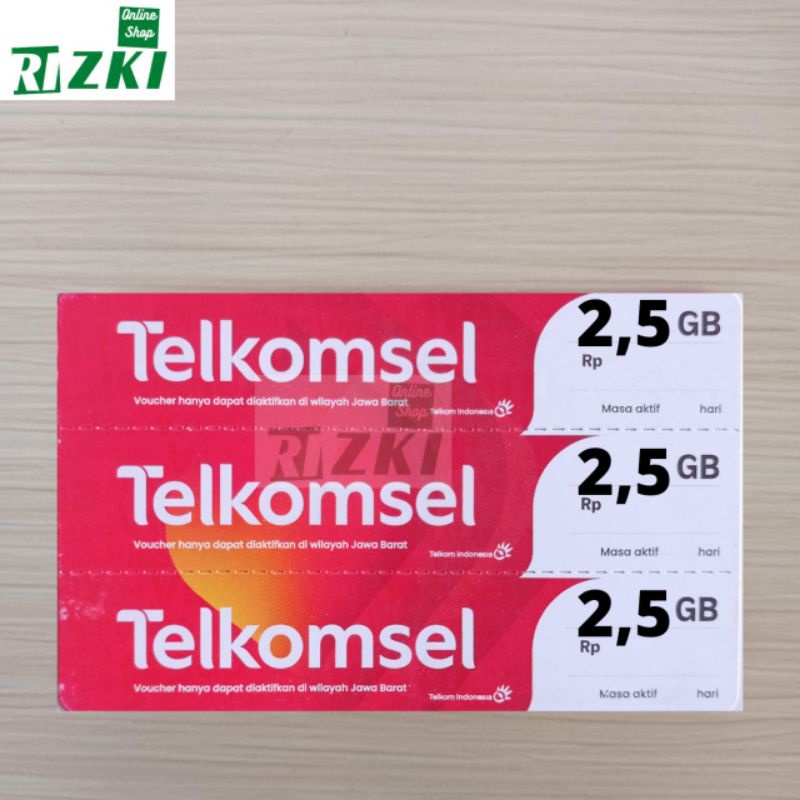 Voucher Telkomsel 2,5GB