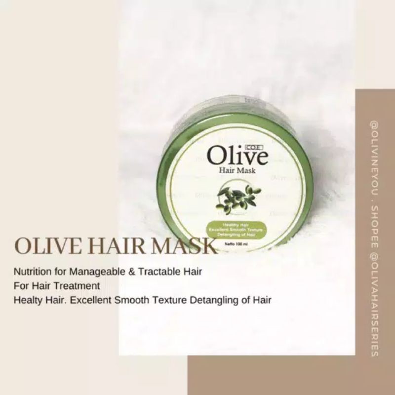 OLIVE HAIR MASK ORIGINAL BPOM 100ML - MASKER RAMBUT OLIVE