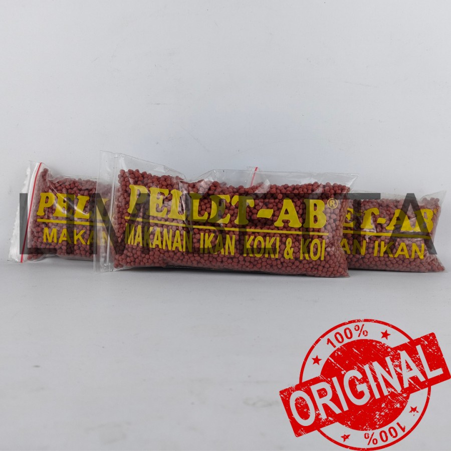 Makanan Ikan Pellet AB 2mm 200gr / Pelet Koki / Makanan Koi