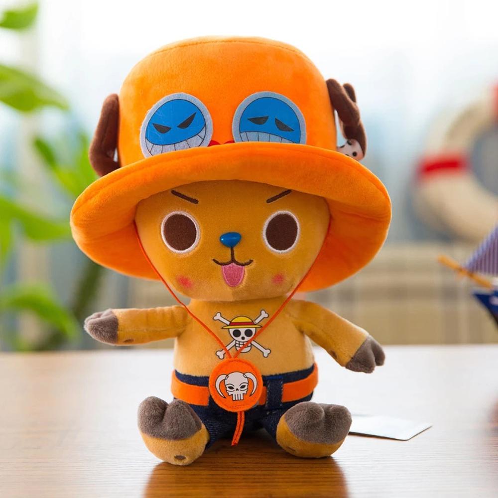 Nickolas1 Mainan Boneka Stuffed Plush Kartun Monyet Luffy Tony Chopper Untuk Anak