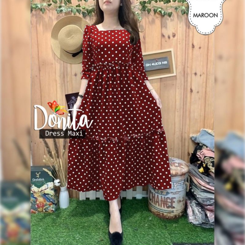 DRESS DONITA POLKA, MONALISA, DRESS MAXY