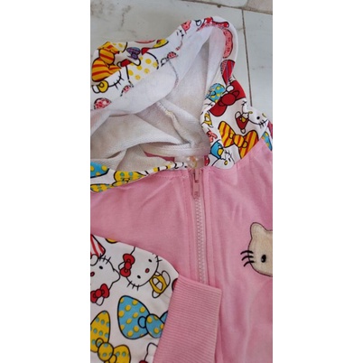 Jaket Anak Pink kittycat Perempuan/ Jaket anak 2 tahun-5 tahun/ Jaket anak ada kupluk nya lembut nyaman dipakai