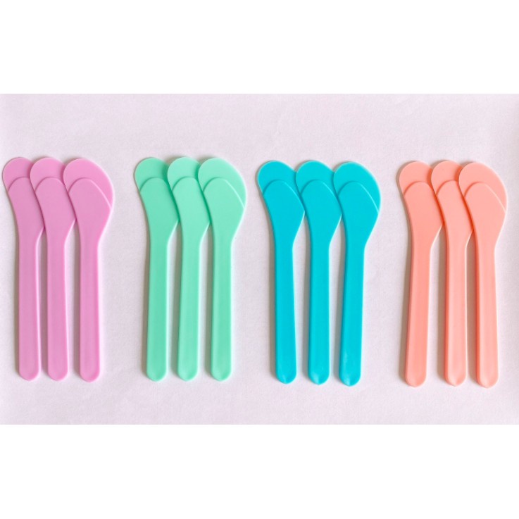 `ღ´ PHINKL `ღ´ spatula masker warna warni untuk aplikasi oles masker organik bubuk