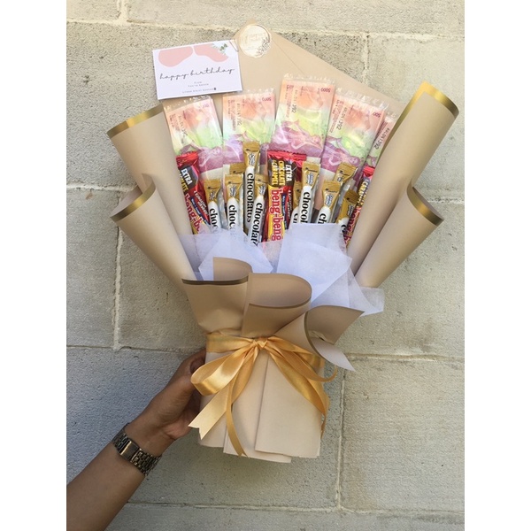 

buket snack & uang