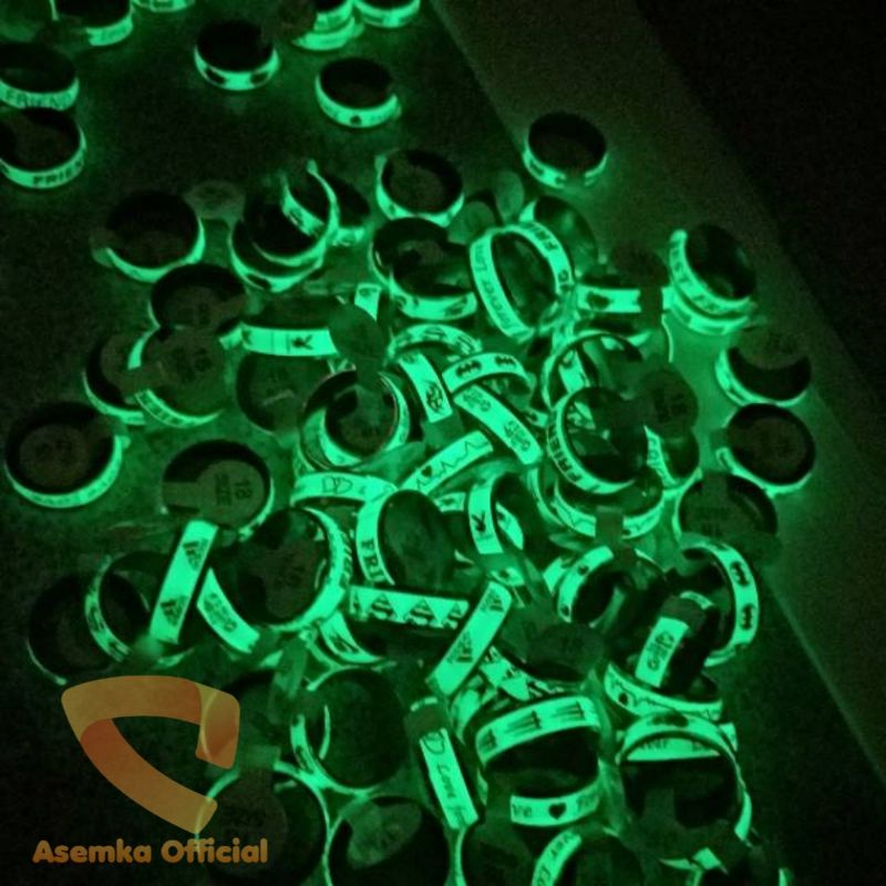 Cincin glow in the dark termurah anti karat