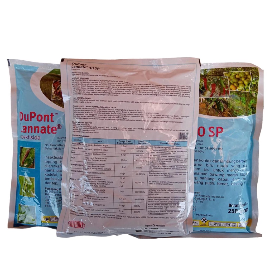 Dupont Lannate Biru 40 SP 250 Gram Insektisida